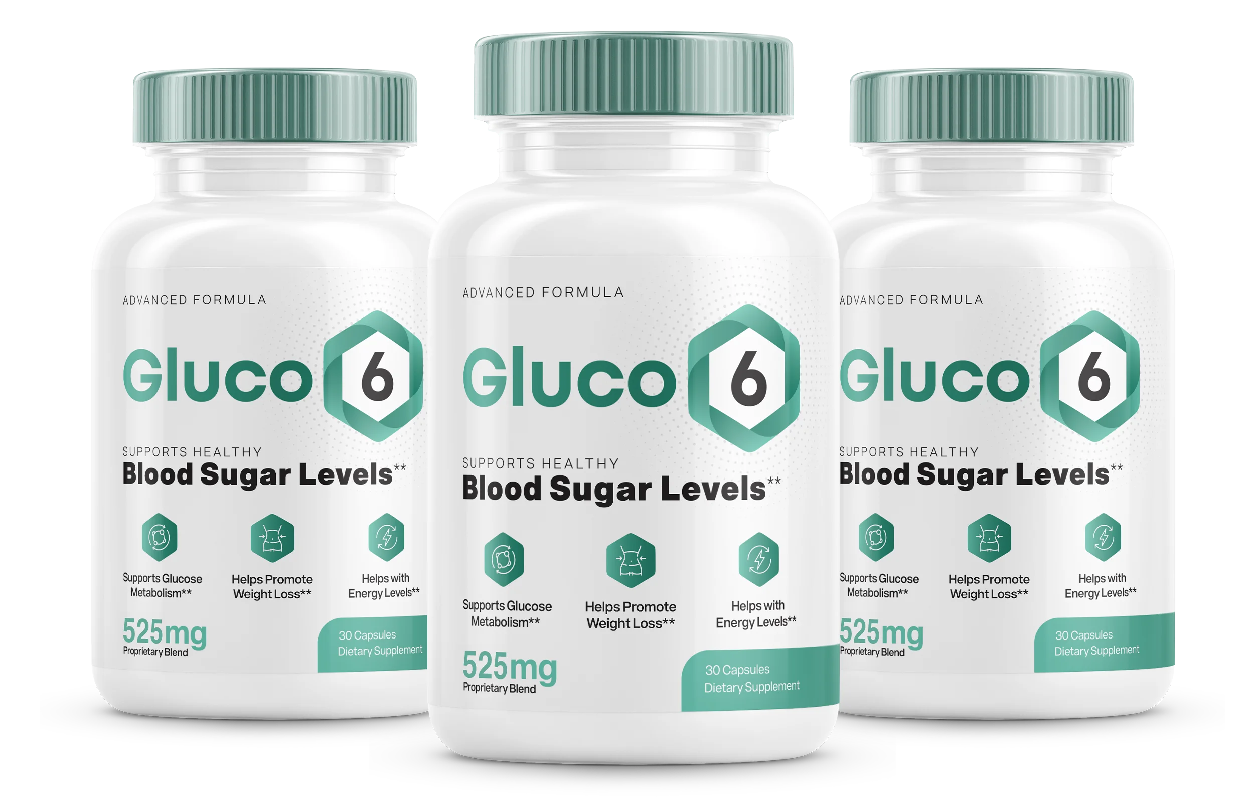 Gluco6 3 bottles